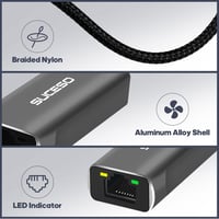 SUCESO USB-C to 2.5G Gigabit Ethernet adapter MacBook, iPad, Dell kompatibilis 4