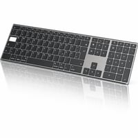 Tastatură Bluetooth din aluminiu OMOTON, wireless, compatibilă cu Mac, ergonomică — tastă Tab lipsă (stare: vezi a 2-a imagine) 1