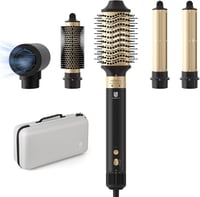 webeauty 5 az 1-ben Hajformázó és Hajszárító Kefe, 110.000 RPM Negatív Ionos Gyorsszárító, Meleglevegős Hajformázó Készlet Autós Légbefúvóva 1