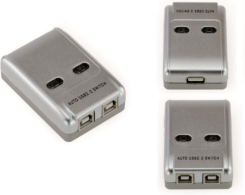 Automatikus 2 portos USB 2.0 nyomtató switch - KALEA