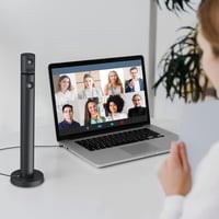 CZUR Halo Full HD 1080P Webkamera - 180° Forgatható Dupla Kamerás Streamcam Mikrofonnal, 90° Látószög, USB-C Csatlakozás, Zoom/Skype/Teams K 8
