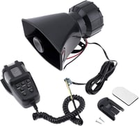 Elektromos 100W-os 12V-os 7 hangú sziréna hangszóróval - autó, motor, mentő, tűzoltó 1