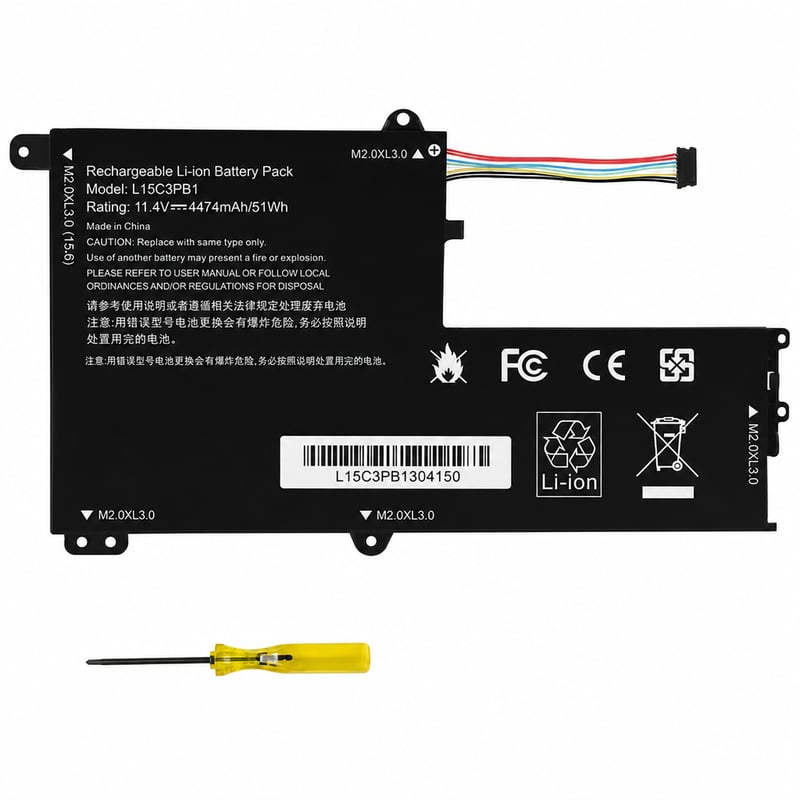 Batéria do notebooku ASUNCELL L15C3PB1 pre Lenovo IdeaPad 330S-14AST 330S-15ARR 330S-14IKB — chýba pomocná špachtľa (stav: pozri 2. obrázok)