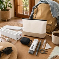 Set za slušalice: etui + organizator kabela + razdjelnik + 3 USB + 7u1 čistač + torbica 1