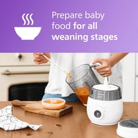 Philips Avent 4 az 1-ben Bébiétel Készítő SCF883/01 - Multifunkciós Konyhai Eszköz Babáknak, Fehér, 1 kg 4