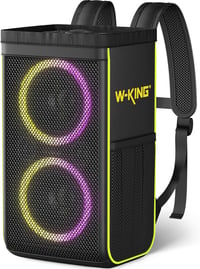 W-KING Hordozható Utazótáska T9 Bluetooth Hangszóróhoz - Fekete Védőtok Kültéri Hangszórókhoz, Bulikhoz és Tároláshoz 1