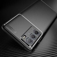 Motorola G200 5G szénkék tok - Szénszálas, ütésálló védőtok 4