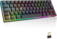 EMPIRE GAMING K246 Kompakt Vezeték Nélküli Gamer Billentyűzet TKL 65% WiFi Bluetooth Type-C MX Red Mechanikus Kapcsolókkal RGB Háttérvilágít 1