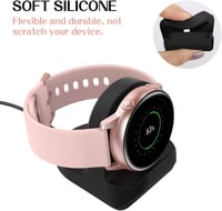 MoKo Töltőállomás Samsung Galaxy Watch 4/4 Classic/3/Active 1/2 Okosórákhoz - Hordozható Szilikon Tartó, Csúszásmentes Töltőállvány 4