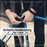 Erős 4 Számjegyű Kombinációs Zár Kerékpárhoz, Sífelszereléshez 4