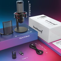 ZealSound RGB USB Gamer Mikrofon PC-hez és Telefonhoz - Streaming és Podcast Felvételekhez 7