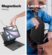 iPad Pro 12,9" Dracool Billentyűzet Tok - Lebegő Trackpaddal, 7 Színű Háttérvilágítással, QWERTZ 6