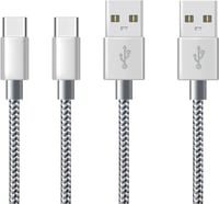 Xinfene 3 méteres USB-C gyorstöltő kábel 2db, Samsung Galaxy és más telefonokhoz 1