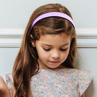 Ruzister Műbőr Hajpánt Nőknek - Lila és Világoskék Vékony Fejpánt, Kemény Műanyag Alap, Elegáns Hajrögzítő Kiegészítő Hétköznapi és Alkalmi  6
