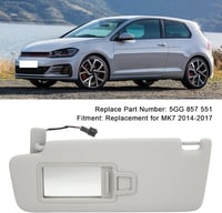 Volkswagen Golf MK7 bal oldali szürke napellenző, 2014-2017 modellekhez 2