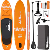 A&BBOARD Prémium SUP Deszka 10'6" - Felfújható Paddleboard Szett Kezdőknek és Haladóknak 1