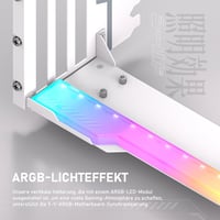 EZDIY-FAB Vertikális GPU Tartó ARGB Modullal és PCIe 4.0 Riser Kábellel - 115mm Fehér Videokártya Állvány RTX40 Sorozathoz - White 6