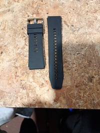Curea din fluoroelastomer pentru Huawei Watch GT 3 Pro 46 mm, piesă de schimb provenită din produs donator, negru, pentru ceas inteligent 2