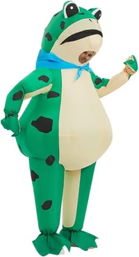 Felfújható béka jelmez felnőtteknek - Vicces Halloween kosztüm 1