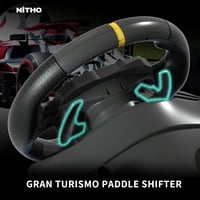 NITHO Drive Pro ONE V24 Gamer Versenykormány Pedálokkal, 270 Fokos Forgatás, PS4, PC, Xbox, Switch Kompatibilis, Vibrációs Funkcióval, Arcad 10