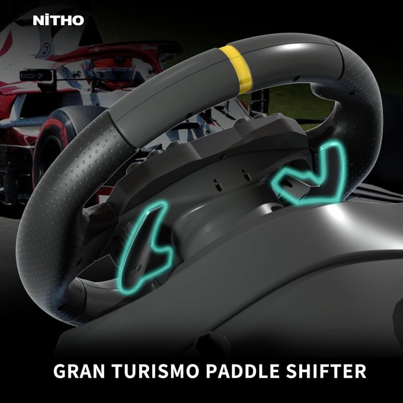 NITHO Drive Pro ONE V24 Gamer Versenykormány Pedálokkal, 270 Fokos Forgatás, PS4, PC, Xbox, Switch Kompatibilis, Vibrációs Funkcióval, Arcad
