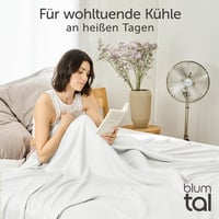 Blumtal Bambusz Hűsítő Takaró 150x200cm - Nyári Ágytakaró, Fehér - Bőrbarát, Könnyű, Légáteresztő - Oeko-Tex Tanúsított - Utazáshoz, Kanapér 4