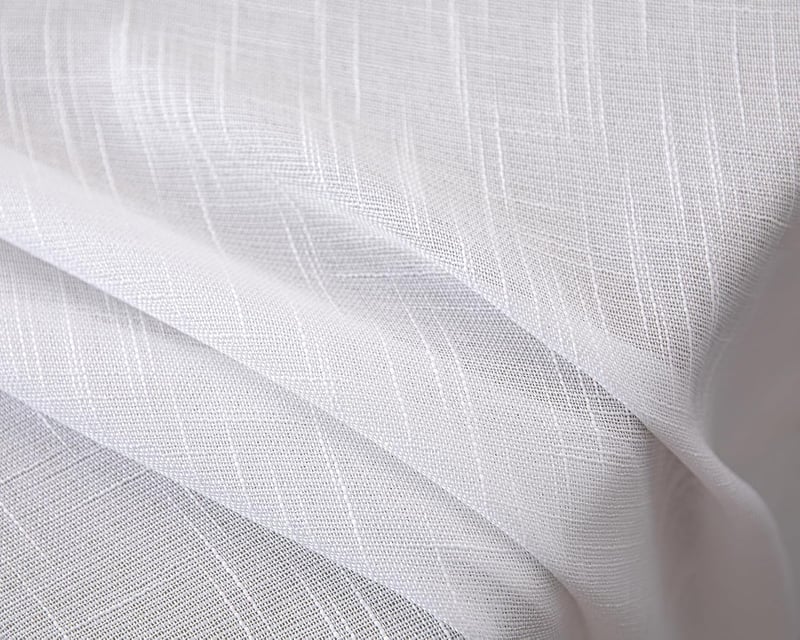 NSXIN Fehér Félátlátszó Vitrázs Függöny Szett Konyhába, Nappaliba - 60x90 cm, 2 db