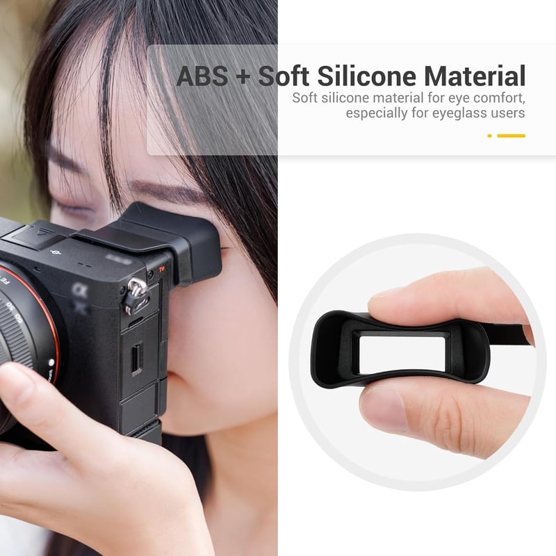 Sony A7CII és A7CR kamerákhoz illeszkedő KIWIFOTOS nagyított szemkagyló