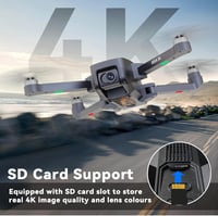 TTROARDS IDEA36 GPS Drón 4K Kamerával - 5G WiFi, Követés Funkcióval, Intelligens Visszatérés, Sony IMX Szenzor, 249g Könnyű, SD Kártya Kompa 5