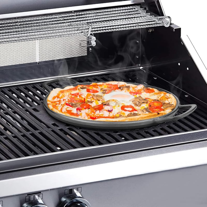 Weber ovális öntöttvas grill serpenyő 35,6 cm, előkezelt, univerzális