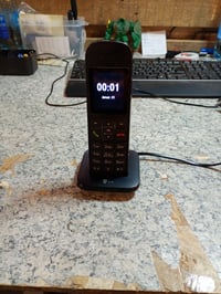 Bezdrôtový DECT telefón Telekom Speedphone 12, čierny, s farebným displejom, zoznamom hovorov, používaný stav 2