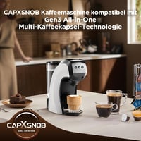 CAPXSNOB Warriors1 5 az 1-ben Kapszulás Kávéfőző - Nespresso, Dolce Gusto, Lavazza Kompatibilis, 20 Bar, 0,8L, Automata Mini Kávégép Otthonr 9