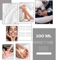 Generisch 6 db 100 ml Utazó Flakon Szett - Átlátszó Műanyag Utántölthető Tárolók Repülőútra, Kézipoggyászba, Kozmetikumokhoz, Tusfürdőhöz, F 4