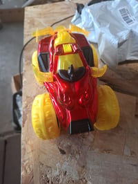 Dickie Toys Flaming Fire Monster Truck 25 cm – s funkciou pary, svetlom a zvukom, gumenými kolesami, od 3 rokov, rozbalený tovar z outletu 3