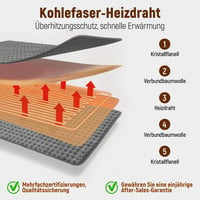 Qfun XXL elektromos melegítőpárna automatikus kikapcsolással - hátra, nyakra, vállra 7