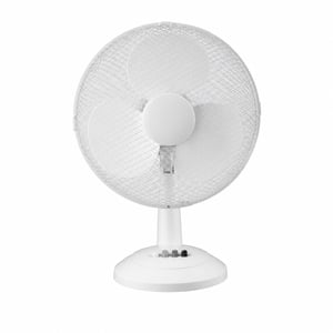 Stolni ventilator Fagor Aero Desk, bijeli, 35W, 3 — neispravan, za dijelove: Ne prima struju i ne pali se (stanje: vidi 2. sliku)