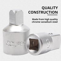 CCLIFE 6 részes Dugókulcs Adapter Készlet - 1/4", 3/8", 1/2", 3/4" Méretekben, Króm-Vanádium Acélból, Szerelőknek és Barkácsolóknak 2