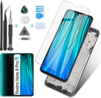 RongZy Xiaomi Redmi Note 8 Pro LCD Kijelző Csere M1906G7G Modellhez - Érintőképernyős Digitalizáló Szerszámokkal, Fekete (Single SIM) 1