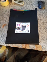 Dosar acordeon Viquel Rainbow A4 cu 6 compartimente pentru ghiozdan, negru, vertical - suprafață zgâriată (stare: vezi a 2-a imagine) 2
