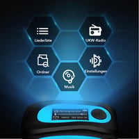 AGPTEK Bluetooth Mini Clip MP3 Lejátszó - Hordozható Zenelejátszó FM Rádióval, 64GB Micro SD Kártyával, Sportoláshoz Ideális - black 3