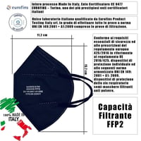 FFP2 Színes és Fekete Orvosi Maszk 20db - CE Tanúsított, 5 Rétegű, Olasz Gyártmány 7