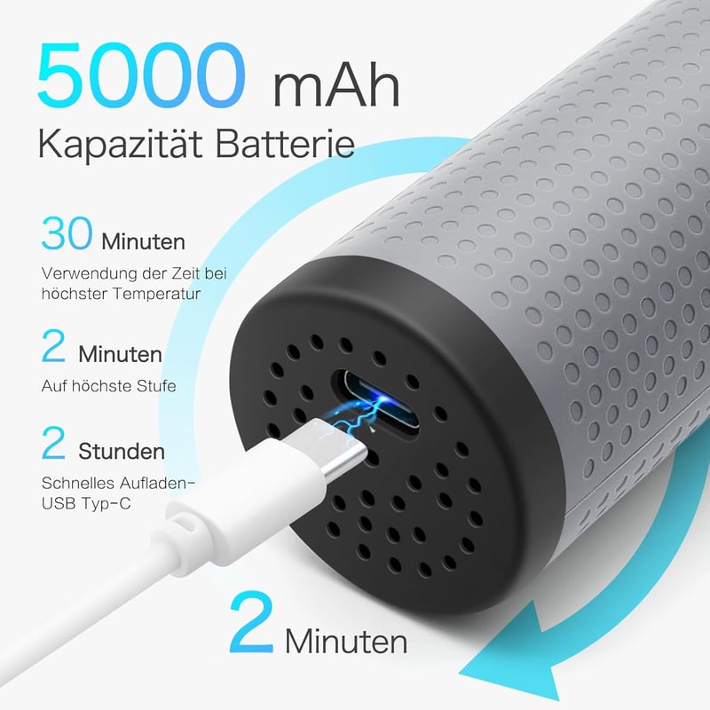 iTayga 2in1 Vezeték Nélküli Hajsimító Kefe, USB Tölthető, Utazáshoz