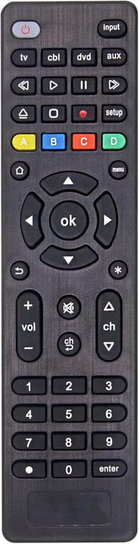 FOXRMT Univerzális Távirányító Samsung, LG, Sony, Philips TV-hez - DVD, Médialejátszó, Soundbar Kompatibilis - Egyszerű Beállítás, 10m Hatót 1