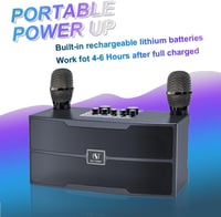 JBL Hordozható Bluetooth Karaoke Rendszer 2 Vezeték Nélküli Mikrofonnal - Beltéri és Kültéri Használatra 6