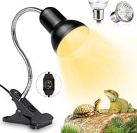 Shengruili Teknős Hőlámpa - 25W és 50W E27 Izzókkal, 360° Forgatható Csipesszel, UV Sugárzás, Terráriumokhoz, Hüllőknek, Teknősöknek 1