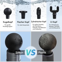 arboleaf Mini Masszázspisztoly 3200 RPM - Intelligens AI Szintekkel, 4 Fejjel, Könnyű Izomfeszültség-oldó Készülék, USB-C Töltés, Hordtáskáv 4
