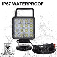 RIGIDON 48W LED munkalámpa mágnestalp, 4" offroad fényszóró autóhoz, terepjáróhoz, traktorhoz 2