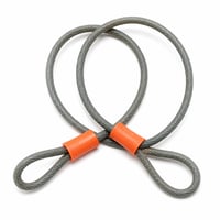 Kryptonite Evolution Mini-7 KryptoFlex 410 dvojitý slučkový bezpečnostný kábel na bicykel a elektrobicykel, k zámku v tvare U z kalenej ocele, oranžový 1