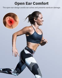 SANOTO csontvezető Bluetooth 5.3 sport fülhallgató, vízálló, összecsukható, könnyű 2