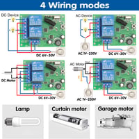 DieseRC 433MHz-es vezeték nélküli távirányító kapcsoló, 12-30V, 2 adóval - motorokhoz, lámpákhoz 4